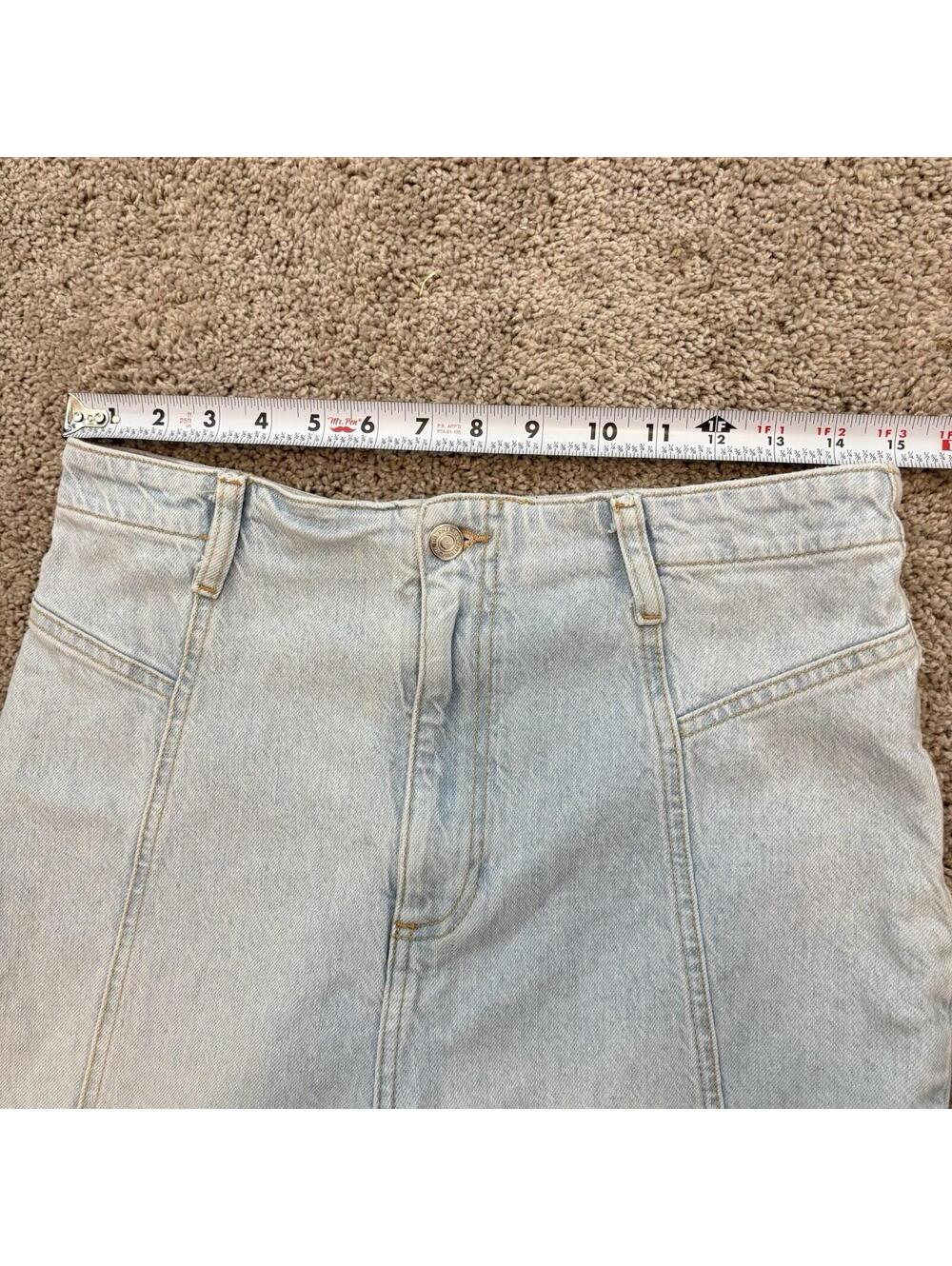 We the Free People Florence High Rise Flare Jeans Women 30X33 Blue Denim Western - Picture 5 of 7